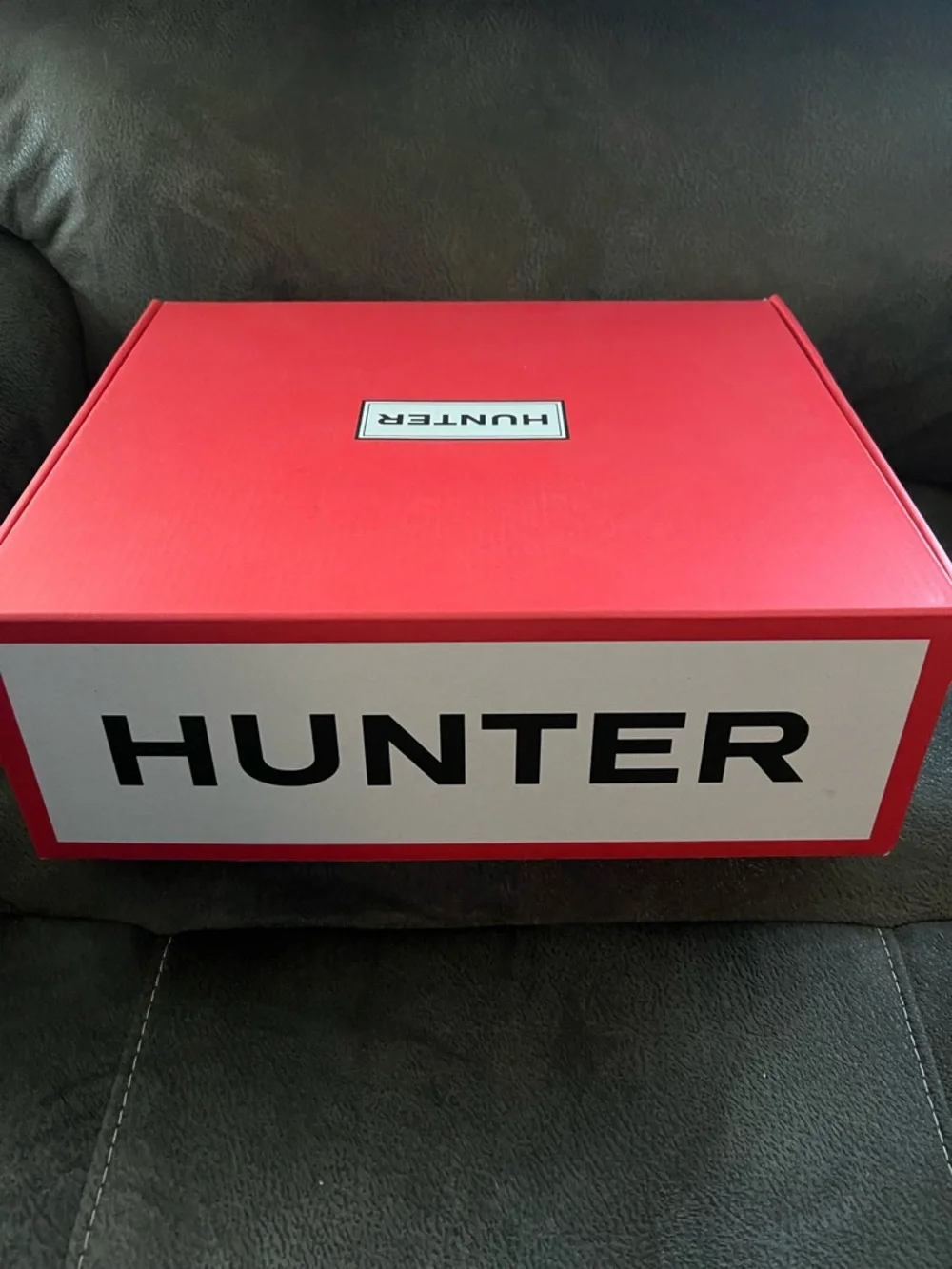 Hunter Black Short Wedge Rain Boot